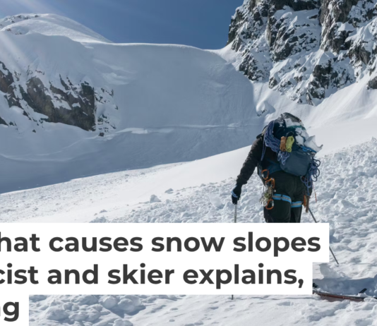 Backcountry skiing can be risky, particularly after heavy, wet snow. AscentXmedia/E+ via Getty Images